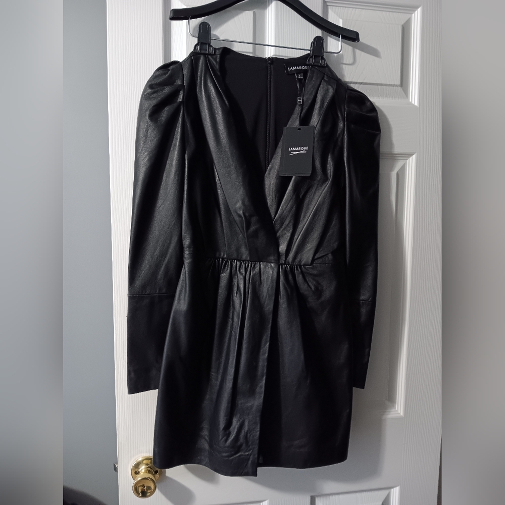 Lamarque Womens genuine leather dress